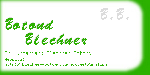 botond blechner business card